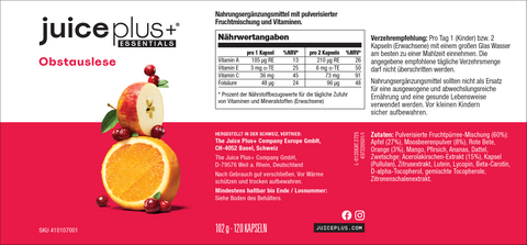 Obst-, Gemüse- & Beerenauslese Kapseln 